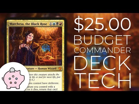 Marchesa, the Black Rose | EDH Budget Deck Tech $25 | Theft | Magic the Gathering | Commander