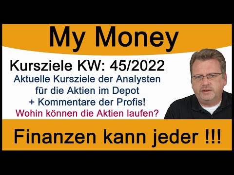 Kursziele KW 45/2022: Aktuelle Kursziele der Analysten für die Depot-Aktien + Kommentare der Profis!