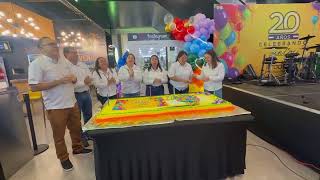 Exquisito pastel por 20 aniversario de Pradera Escuintla