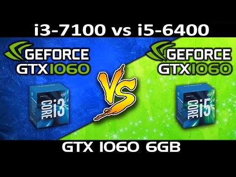 i3 7100 VS i5 6400 | GTX 1060 6GB | Gaming Benchmarks