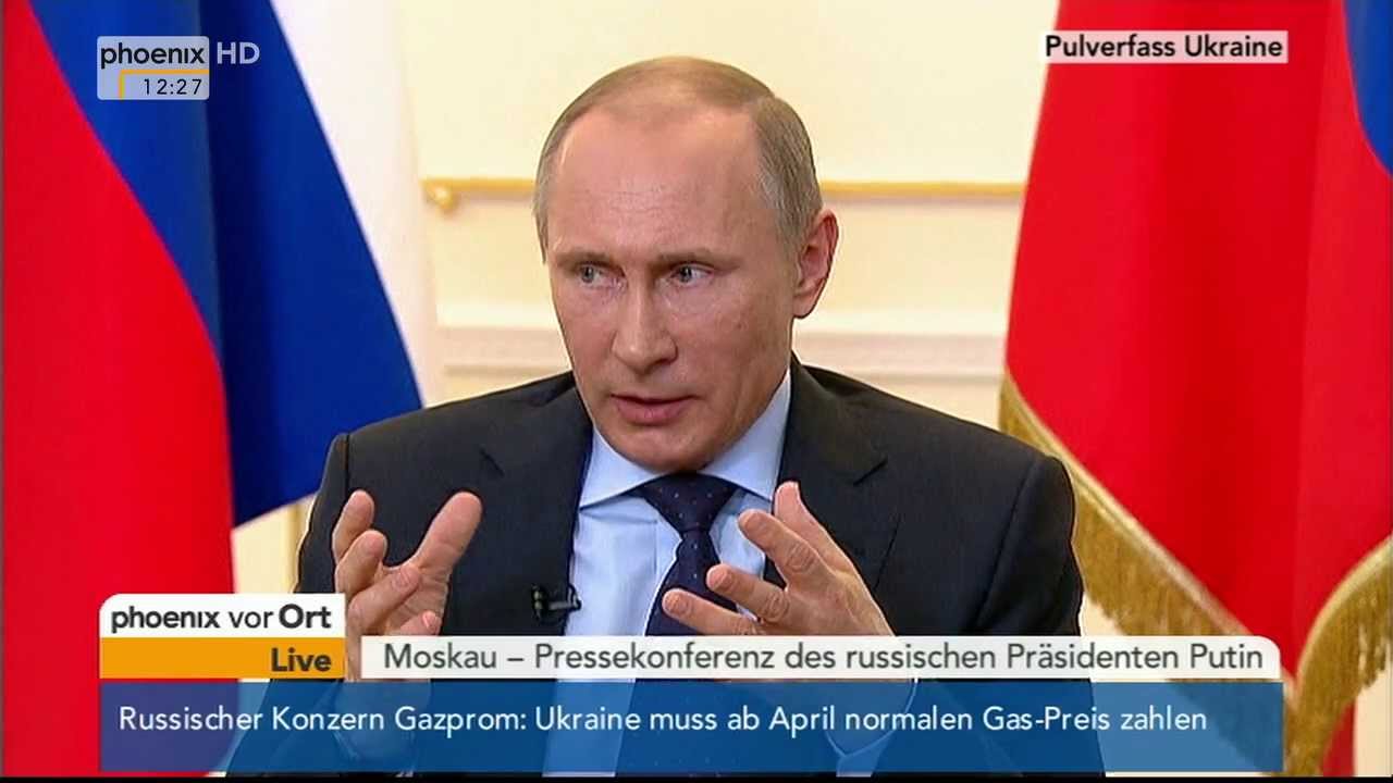 Pulverfass Ukraine - PK von Wladimir Putin am 04.03.2014