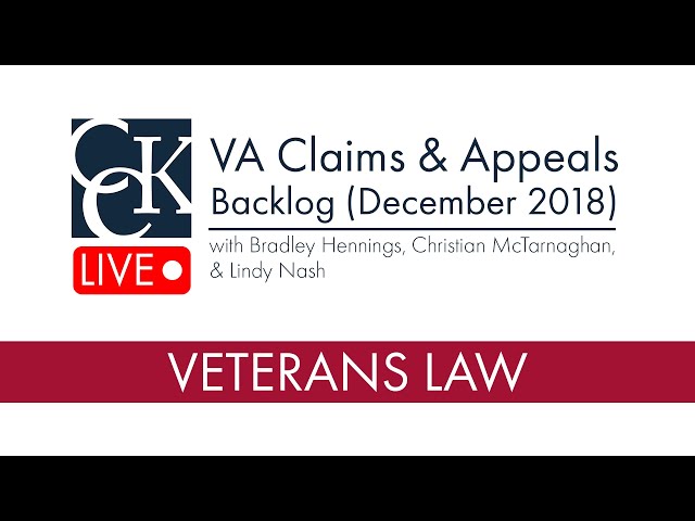 VA Claims and Appeals Backlog (Dec. 2018 Update)