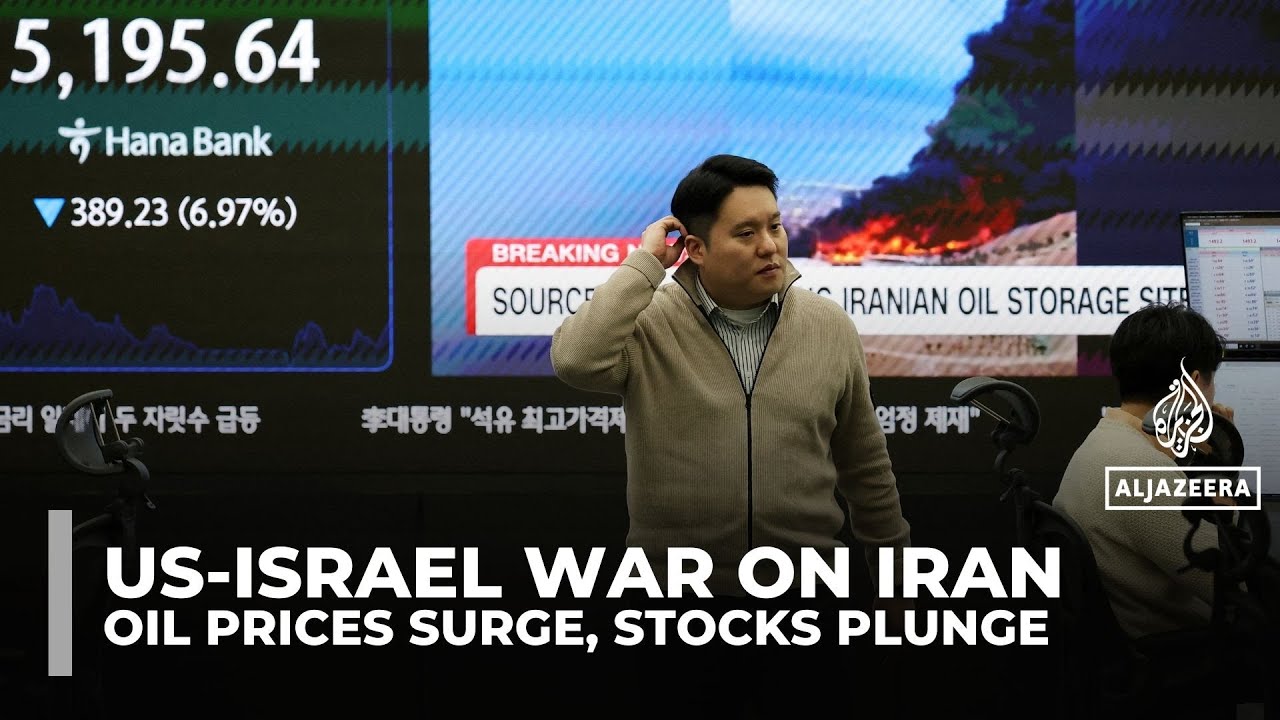 Oil soars past $100 a barrel, Asian stocks plunge as US-Israel war on Iran rages