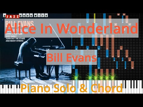 🎹Solo & Chord, Alice In Wonderland, Bill Evans, Synthesia Piano