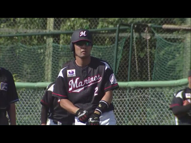 【ファーム】マリーンズ・根元が追加点となるタイムリー 2018/5/22 L-M(ファーム)