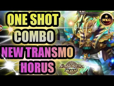 ONE SHOT COMBO NEW TRANSMO HORUS - Summoners War