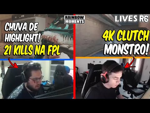 PALUH DESTRUINDO NA FPL,4K CLUTCH INSANO DO LAGONIS, CLUTCH DO ALEM4O - MELHORES MOMENTOS LIVES R6