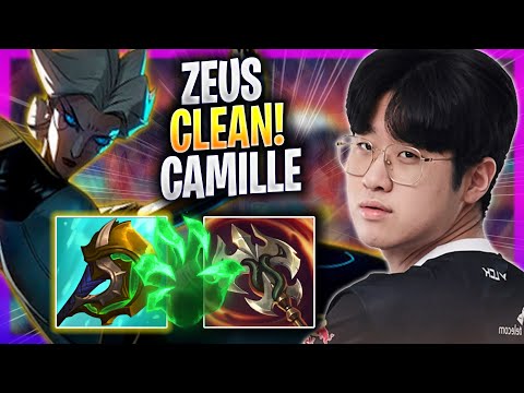 ZEUS IS SO CLEAN WITH CAMILLE! - T1 Zeus Plays Camille TOP vs Jayce! | Season 2023