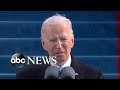 President Joe Biden delivers his inaugur