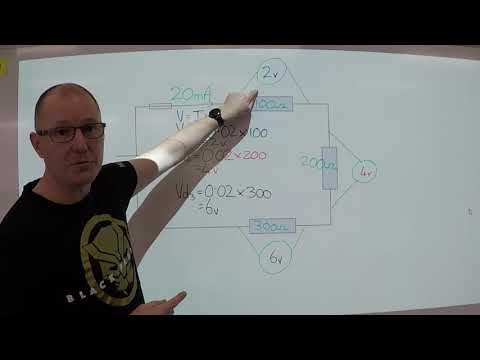 Voltage drop in a series circuit