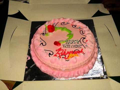 Delicious Pink Strawberry Birthday Cake.
