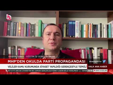 Genel Başkanımız Kadem Özbay,Halk Tv`ye yaptığı açıklamada, Aydın Efeler Cumhuriyet İlkokulunda MHP İl Başkanlığı`nın iftar düzenlemesine tepki gösterdi. Özbay; Bu organizasyona izin veren tüm yöneticiler görevi kötüye kullanma suçunu işlemiştir. Oku