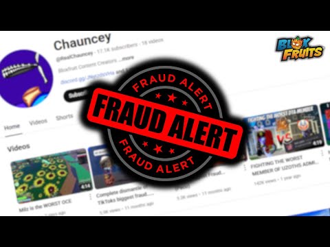 The YouTuber FRAUD Chauncey | Blox Fruits