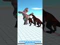king kong vs 3 dinosaurs | Who Will Win | Animal Revolt Battle Simulator #34