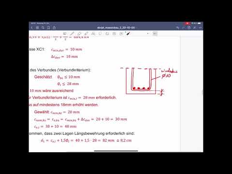 Massivbau 2, Übung 3, Teil 3