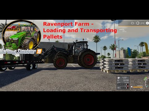 Farming Simulator 19 | Ravenport Farm - Loading and Transporting Pallets