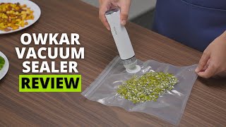 OWKAR Portable Handheld Vacuum Sealer Review - Fresh Take on Meal Prep & Storage