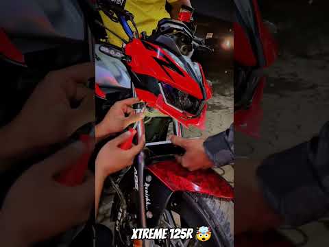 Xtreme 125R Headlight MOD 😍 Night Look Changed Completely 🔥| Best Budget Headlight Setup 2025 #short