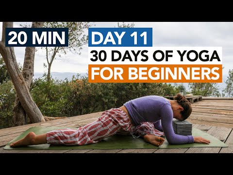 20 Min Gentle Yoga Routine (Day 11) 30 Days of Yoga For Beginners thumbnail