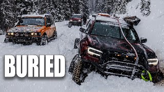 Snow Camping with @DirtLifestyle in Sub-Zero Winter Storm & Deep Snow- FULL GEAR LOAD OUT