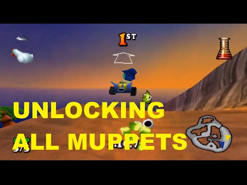 Unlocking all Muppets! - Muppet Racemania PS1