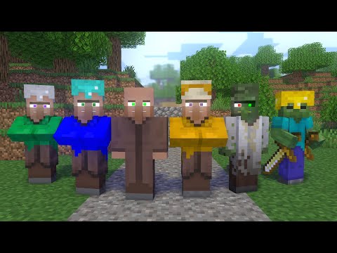 Villager Vs Zombie: Full Movie (All Episode - Legacy Version) - Minecraft Animation