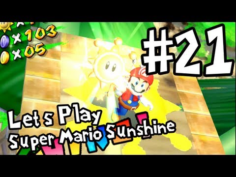 DinosaurFriend plays Super Mario Sunshine - Part 21: Red Coins of Pianta Village