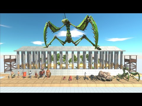 Giant invertebrates vs Ancient humans - Animal Revolt Battle Simulator