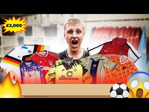 UNBOXING A £2,000 VINTAGE FOOTBALL SHIRTS MYSTERY BOX - INCREDIBLE! (1/2)