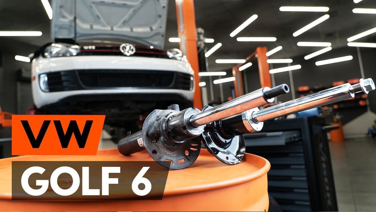 Slik bytter du fjærende ben fremme på en VW Golf 6 – veiledning
