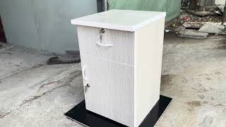 [550k] Tủ, Kệ Đầu Giường Nhựa Đài Loan Cao 68cm Ngang 42cm Sâu 42cm Màu Gỗ Sồi A039