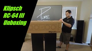 Klipsch RC-64 III (Walnut) CENTER CHANNEL SPEAKER Unboxing