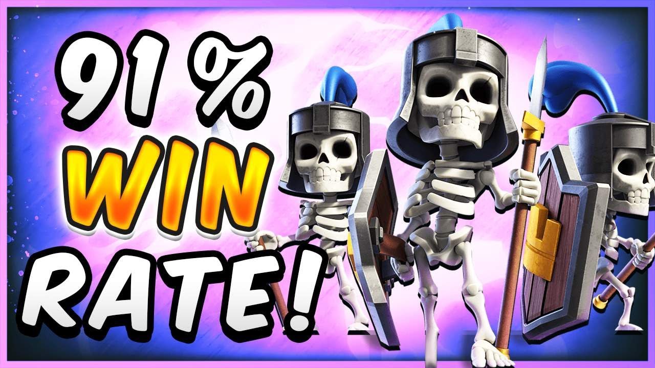 SirTagCR: 91% WIN RATE! BEST CLASH ROYALE DECK WITHOUT CHAMPIONS