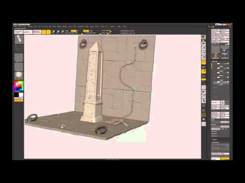 Chain Brush Creation ZBrush 4r4