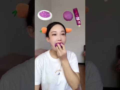 Chinese pastry, brushed lotus root powder and glutinous meatballs, purple series Snow Mei Niang