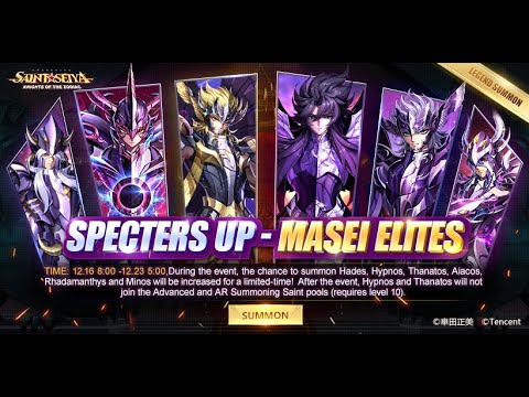 NOVO BANNER SPECTERS UP - HIPNOS E THANATOS VOLTO! - Saint Seiya: Awakening