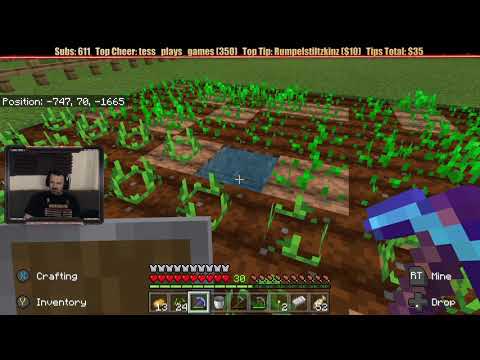 Minecraft "Chill Stream" Aug. 16, 2019 pt2 - New Farm and Fishing Trip