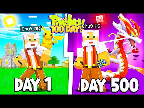 Tóm tắt 500 Ngày Minecraft Pixelmon Ultra Sinh Tồn Siêu Khó [FULL MOVIE]