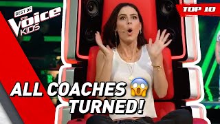 Download lagu TOP 10 | KIDS that made all COACHES TURN in The Voice Kids (part 1) mp3 Download lagu TOP 10 | KIDS that made all COACHES TURN in The Voice Kids (part 1) mp3