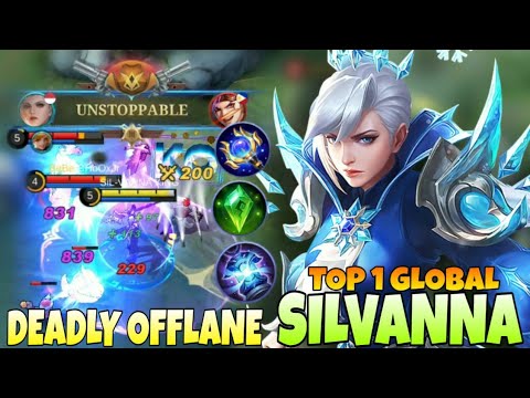 SILVANNA OFFLANER ALWAYS BULLY ENEMY! SILVANNA BEST BUILD 2022 | Top 1 Global Silvanna | Mlbb