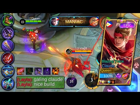 CLAUDE UNKILLABLE BUILD FOR AUTO WIN! | Top 1 Global Claude