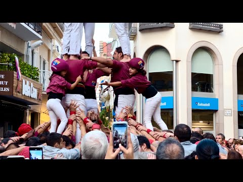Castell, Human Tower, Sitges costa de Barcelona, Cataluña, España October 2022