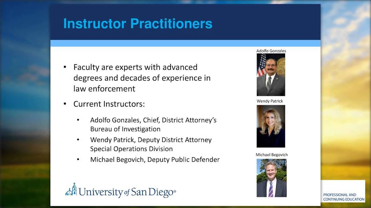 Online Open House for Master's of Law Enforcement and Public Safety Leadership Program