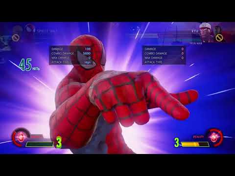 MVCI Spiderman/Dante Corner 8.1K combo