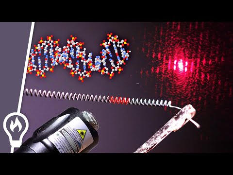 Shining a laser through a light bulb can reveal the structure of DNA