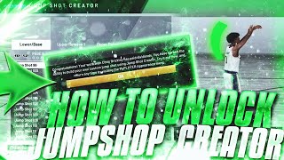 HOW TO UNLOCK JUMPSHOT CREATOR IN NBA 2K20! THE EASIEST WAY TO UNLOCK CUSTOM JUMPSHOTS ON NBA 2K20!