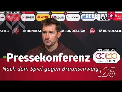 Die Pressekonferenz mit Miro Klose & Heiner Backhaus nach dem Spiel gegen Braunschweig 2:1