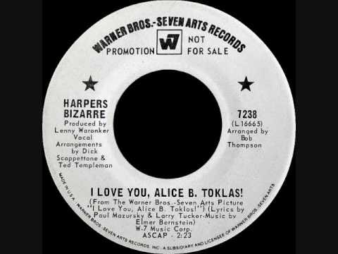 Video thumbnail for I Love You, Alice B. Toklas (mono single version)