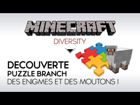 Minecraft Map Diversity FR: Discovery Puzzle Branch, puzzles and sheep!