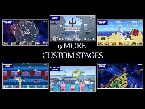 9 MORE HIGH-EFFORT Custom Stages I built for SMASH ULTIMATE !!